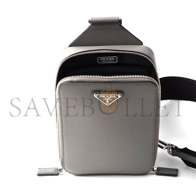 PRADA BRIQUE SAFFIANO LEATHER BAG 2VZ106 (20*14*4cm) PRADA BRIQUE SAFFIANO LEATHER BAG 2VZ106 (20*14*4cm)
